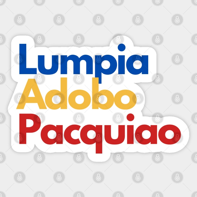 pacquiao lumpia adobo Sticker by CatheBelan